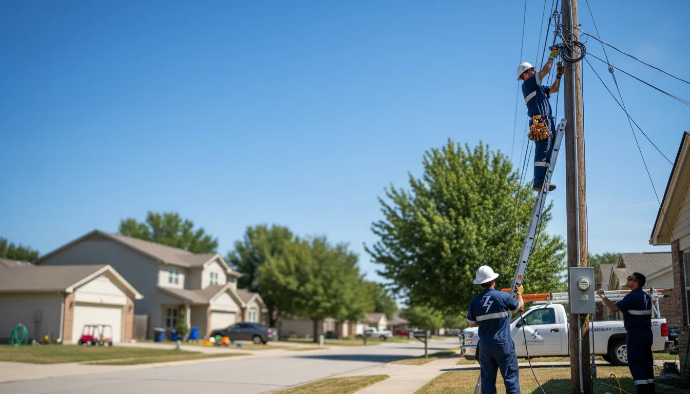 Residential electrician providing installation services in Vienna, OH